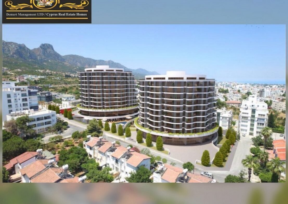 Nice 2 Bedroom Apartment For Rent Location CC Tower Girne North Cyprus KKTC TRNC