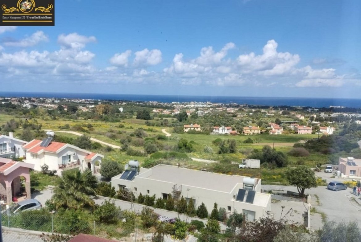 1 Bedroom Semi Detached Villa For Rent Location Karsiyaka Girne (Beautiful Sea And Mountain Panoramic) North Cyprus KKTC TRNC