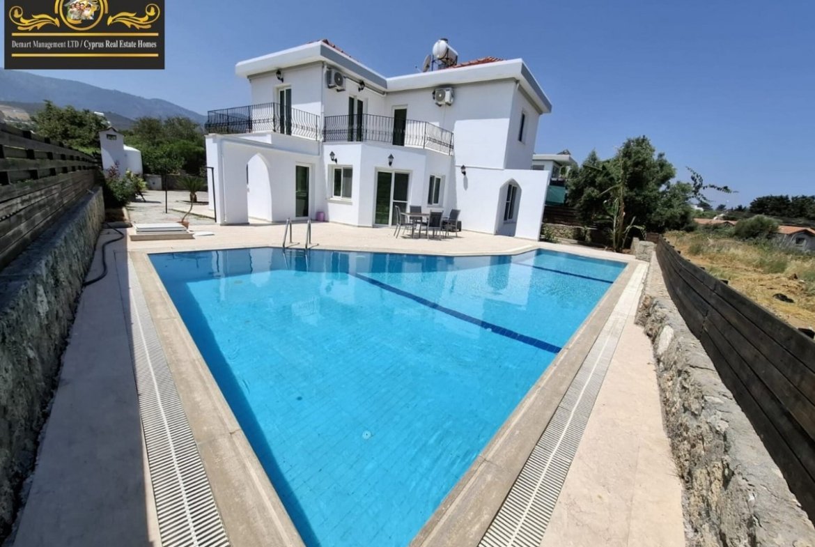 Nice 3 Bedroom Villa For Rent Location Near Escape Beach Alsancak Girne (Private Swimming Pool) North Cyprus KKTC TRNC