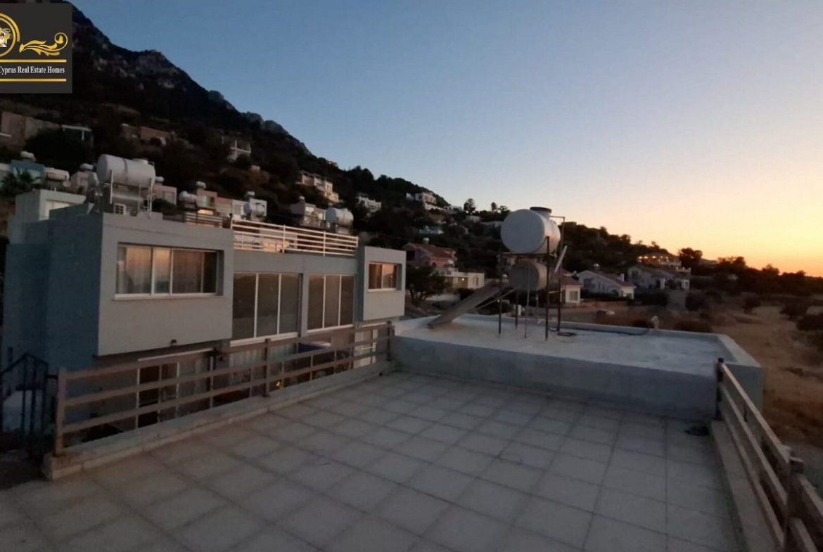 1 Bedroom Semi Detached Villa For Rent Location Karsiyaka Girne (Beautiful Sea And Mountain Panoramic) North Cyprus KKTC TRNC