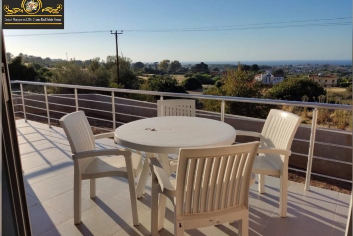 2 Bedroom Semi Detached Villa For Rent Location Karsiyaka Girne (Beautiful Sea And Mountain Panoramic) North Cyprus KKTC TRNC
