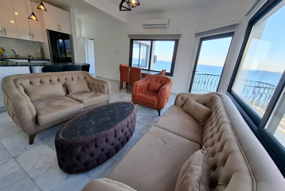 3 Bedroom Terrace Apartment For Rent Location Lapta Coastal Walkway Girne (Lapta Yuruyus Yolu Kyrenia)